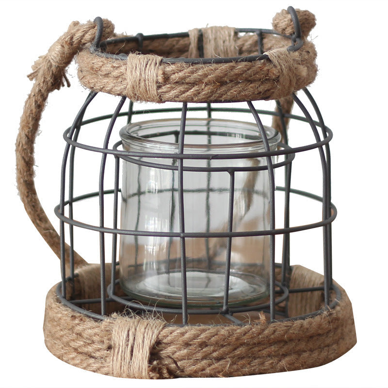 Decorative Lantern made of Metal and Glass | High & Bury