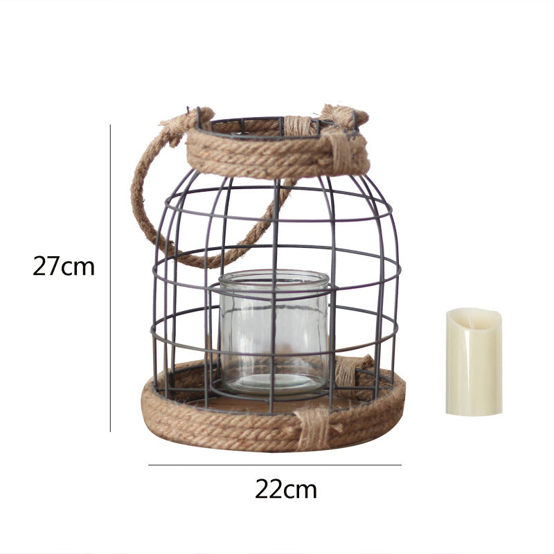 Decorative Lantern made of Metal and Glass | High & Bury