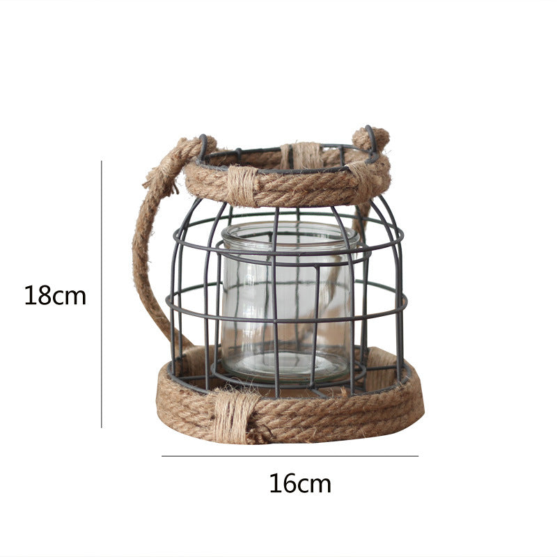 Decorative Lantern made of Metal and Glass | High & Bury