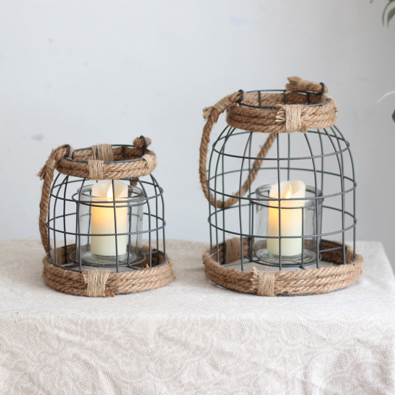 Decorative Lantern made of Metal and Glass | High & Bury