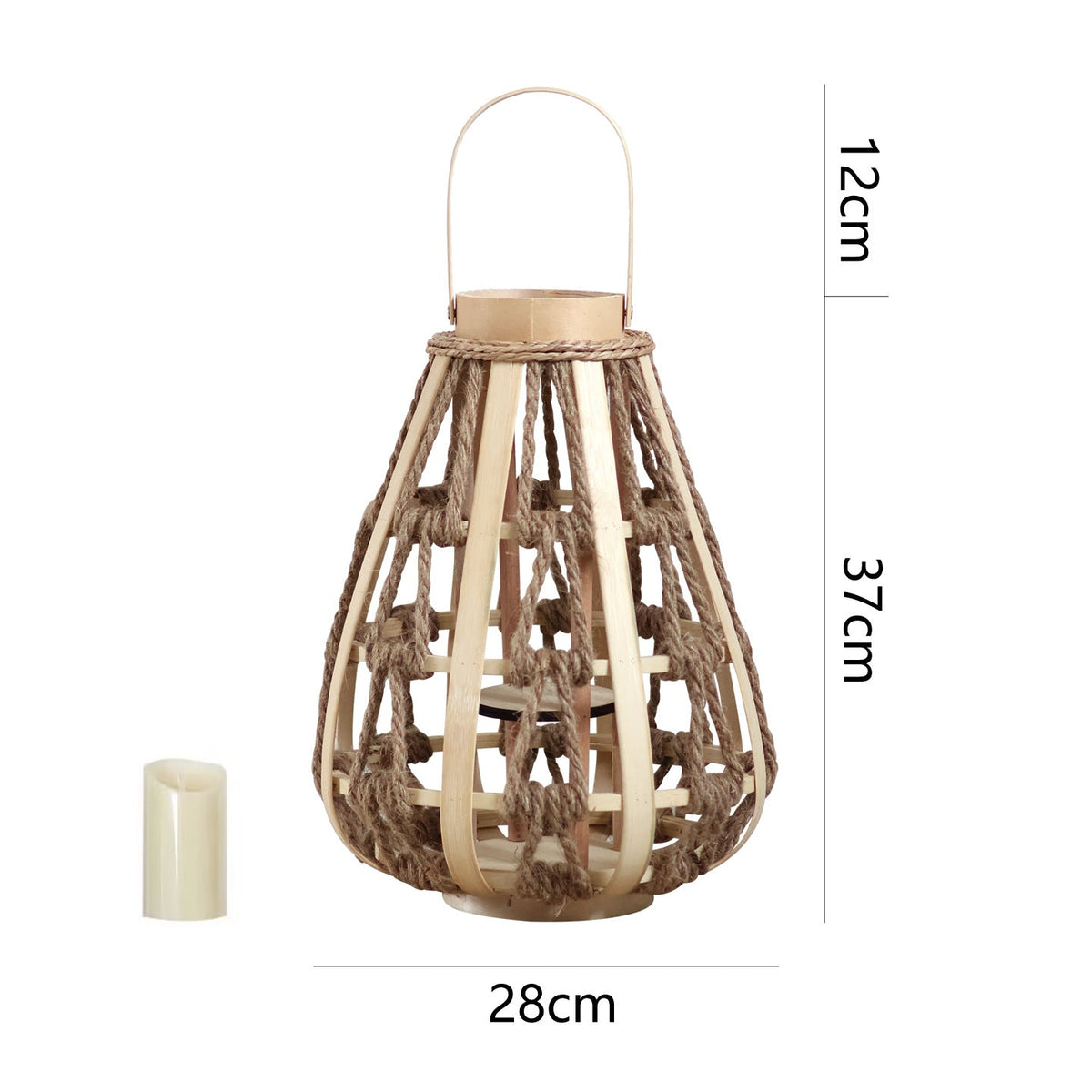 Decorative Lantern made of Rattan | High & Bury