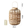 Decorative Lantern made of Woven Bamboo | High & Bury