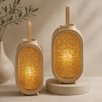 Decorative Lantern Stand Wood Handcrafted | High & Bury