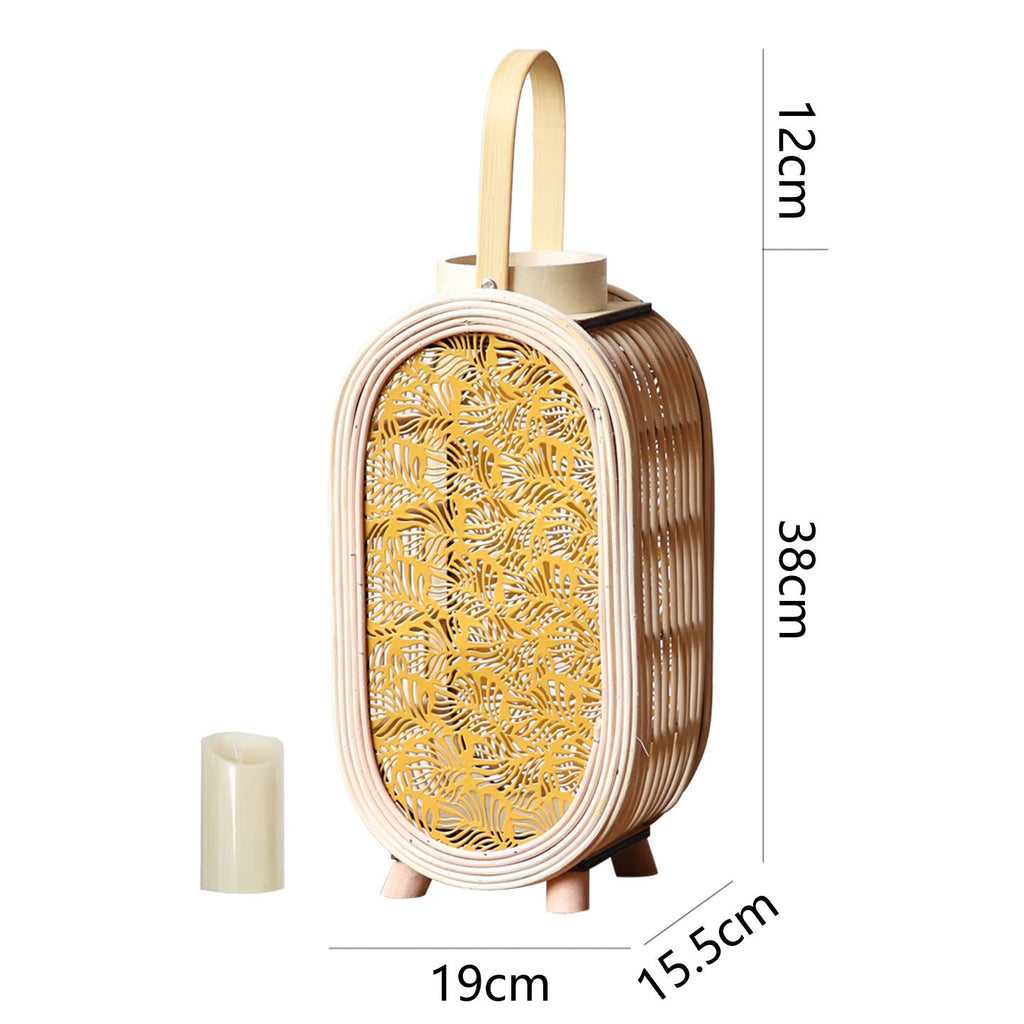Decorative Lantern Stand Wood Handcrafted | High & Bury
