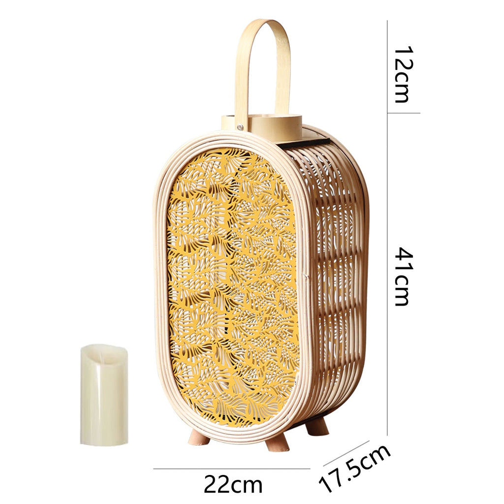 Decorative Lantern Stand Wood Handcrafted | High & Bury
