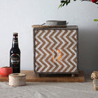 Decorative Lantern with Zigzag Pattern | High & Bury