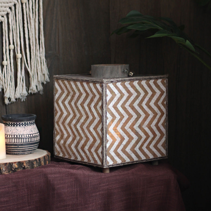 Decorative Lantern with Zigzag Pattern | High & Bury
