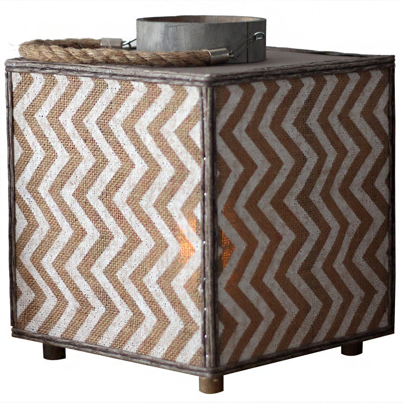 Decorative Lantern with Zigzag Pattern | High & Bury