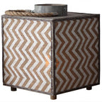 Decorative Lantern with Zigzag Pattern | High & Bury