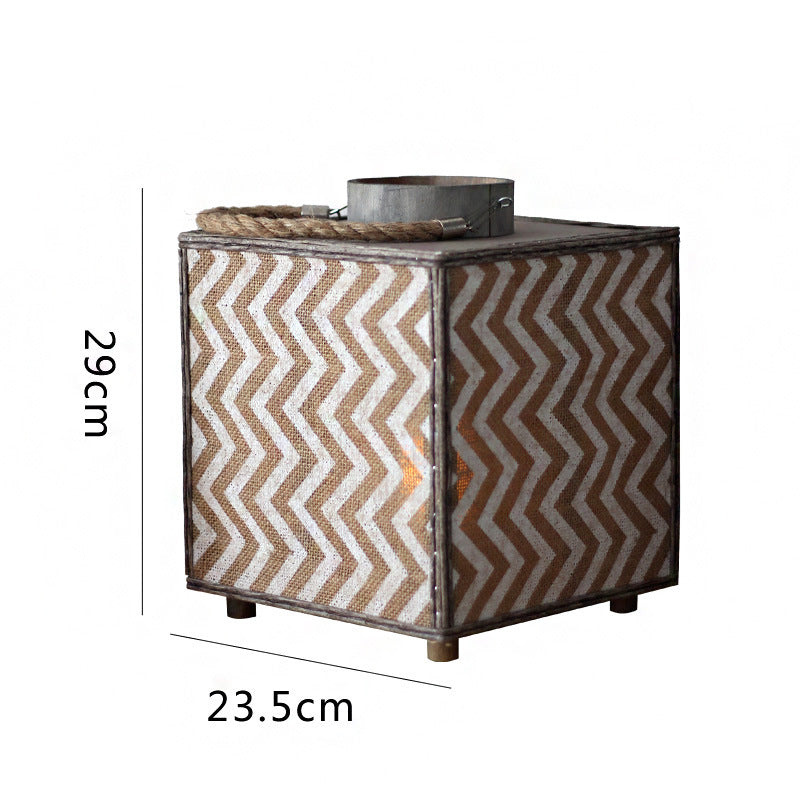 Decorative Lantern with Zigzag Pattern | High & Bury