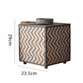 Decorative Lantern with Zigzag Pattern | High & Bury