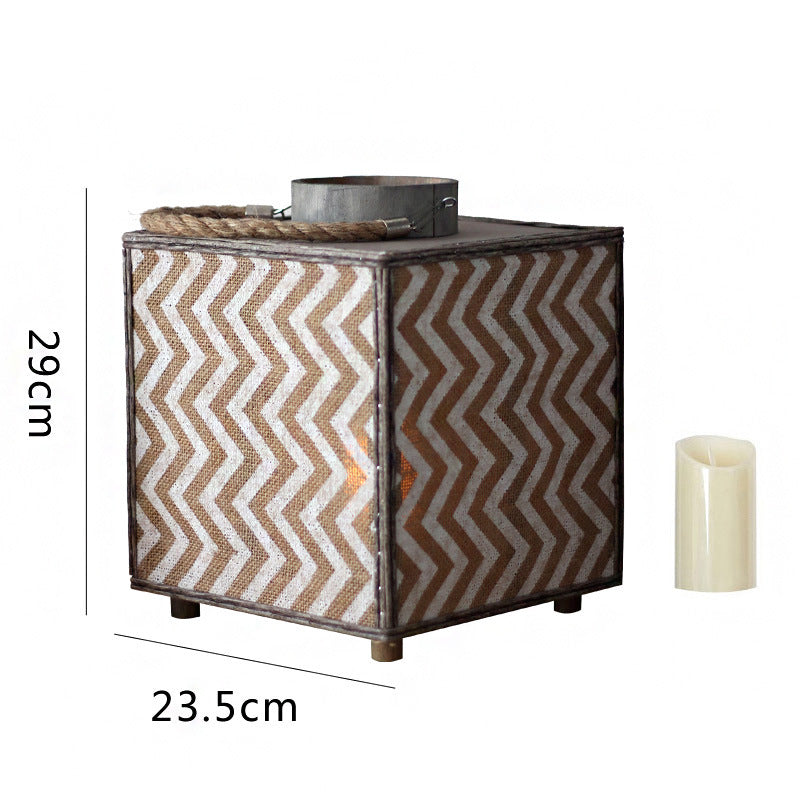 Decorative Lantern with Zigzag Pattern | High & Bury