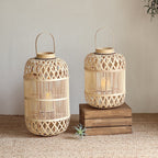 Decorative Lantern Woven Natural Fiber Hanging | High & Bury