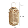 Decorative Lantern Woven Natural Fiber Hanging | High & Bury