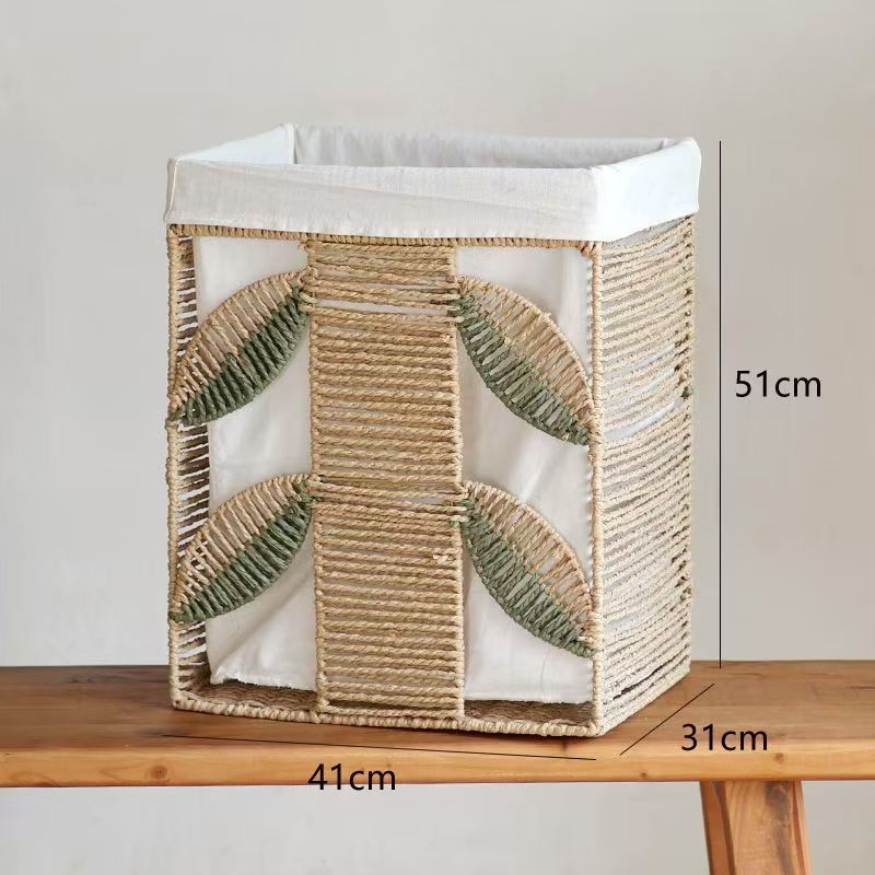 Decorative Laundry Basket Cotton Textile | High & Bury