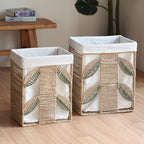 Decorative Laundry Basket Cotton Textile | High & Bury