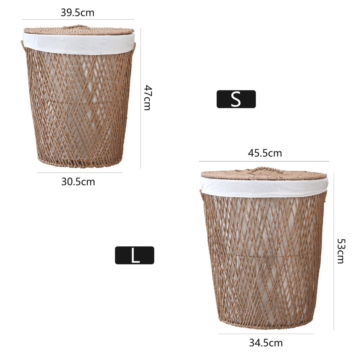 Decorative Laundry Basket with Lid | High & Bury