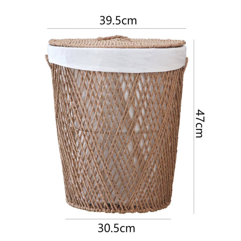 Decorative Laundry Basket with Lid | High & Bury