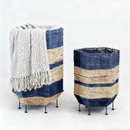 Decorative Laundry Basket with Metal Legs | High & Bury
