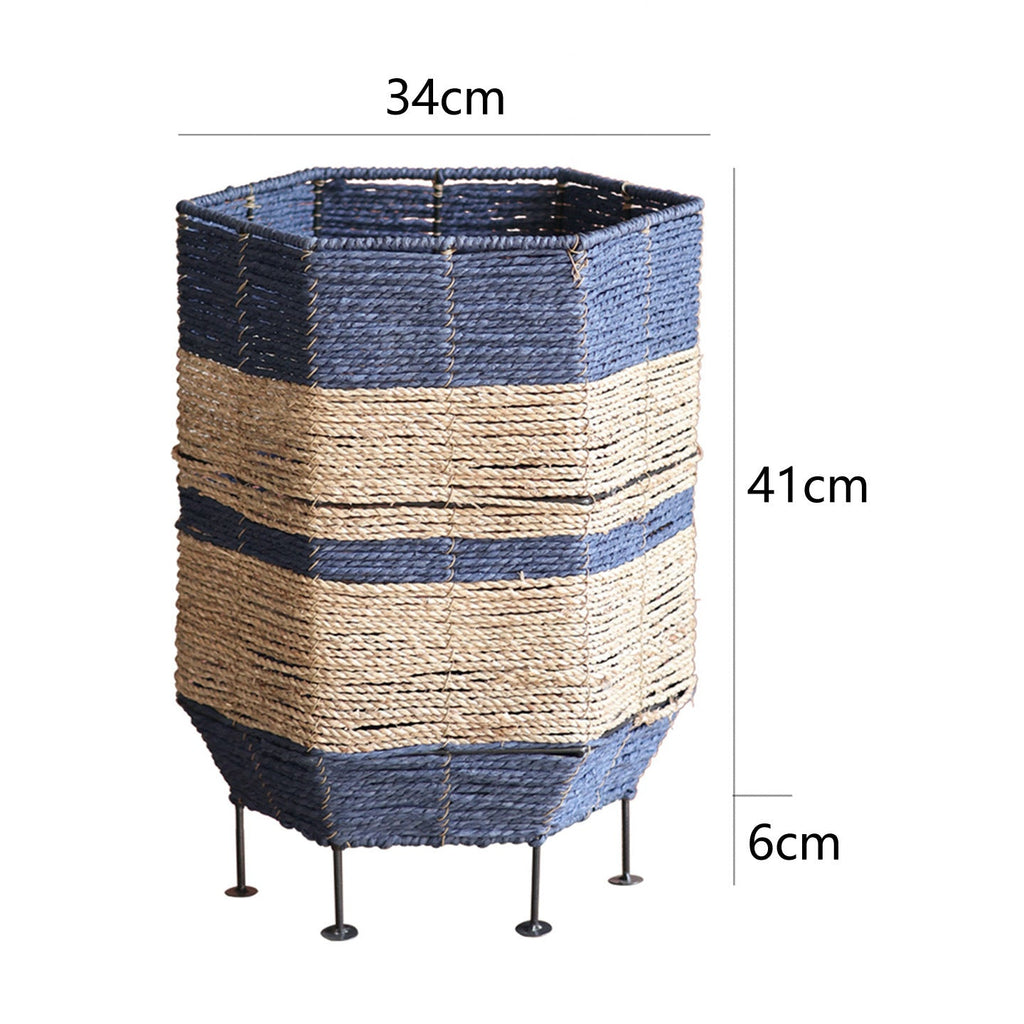 Decorative Laundry Basket with Metal Legs | High & Bury