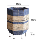 Decorative Laundry Basket with Metal Legs | High & Bury