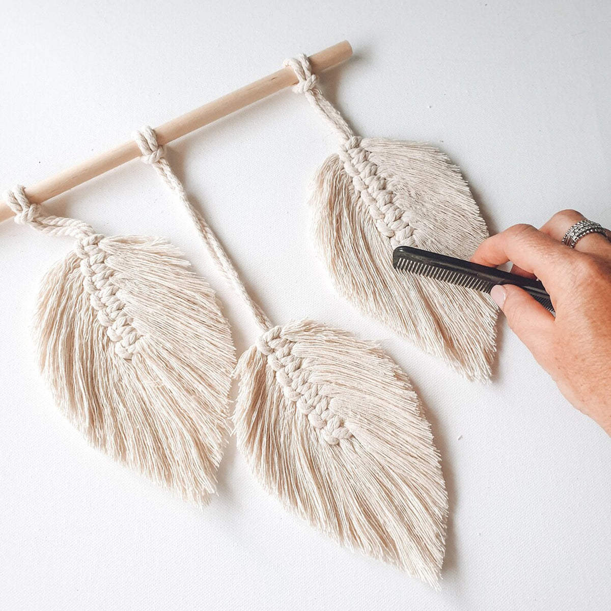 Decorative Leaf Macrame Wall Hanging | High & Bury