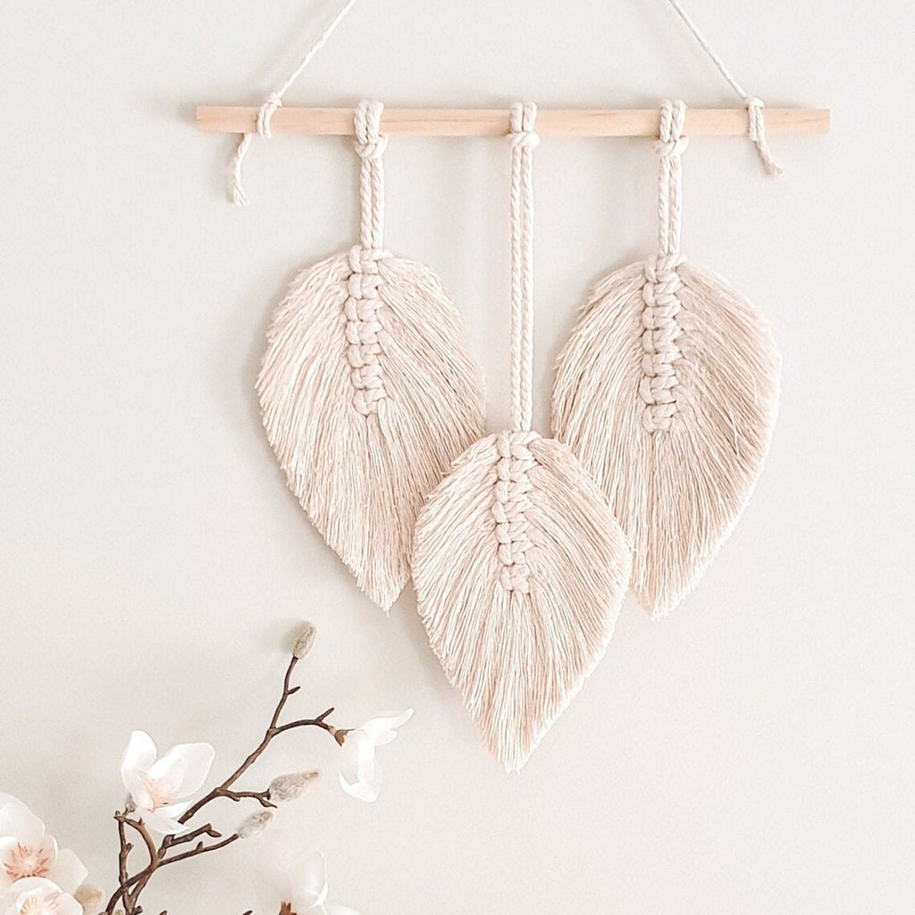 Decorative Leaf Macrame Wall Hanging | High & Bury