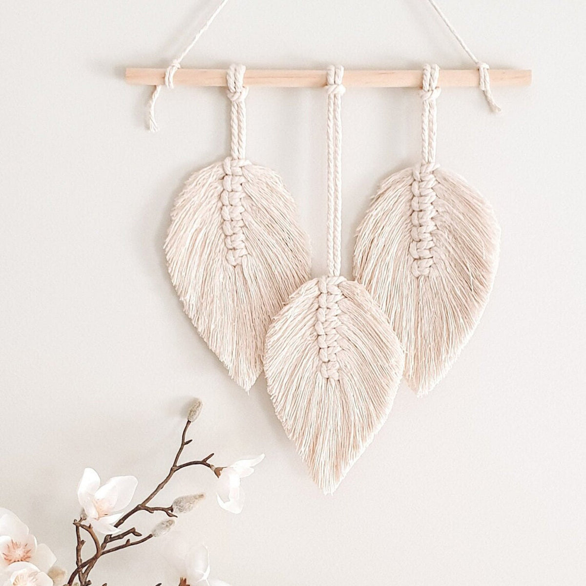 Decorative Leaf Macrame Wall Hanging | High & Bury