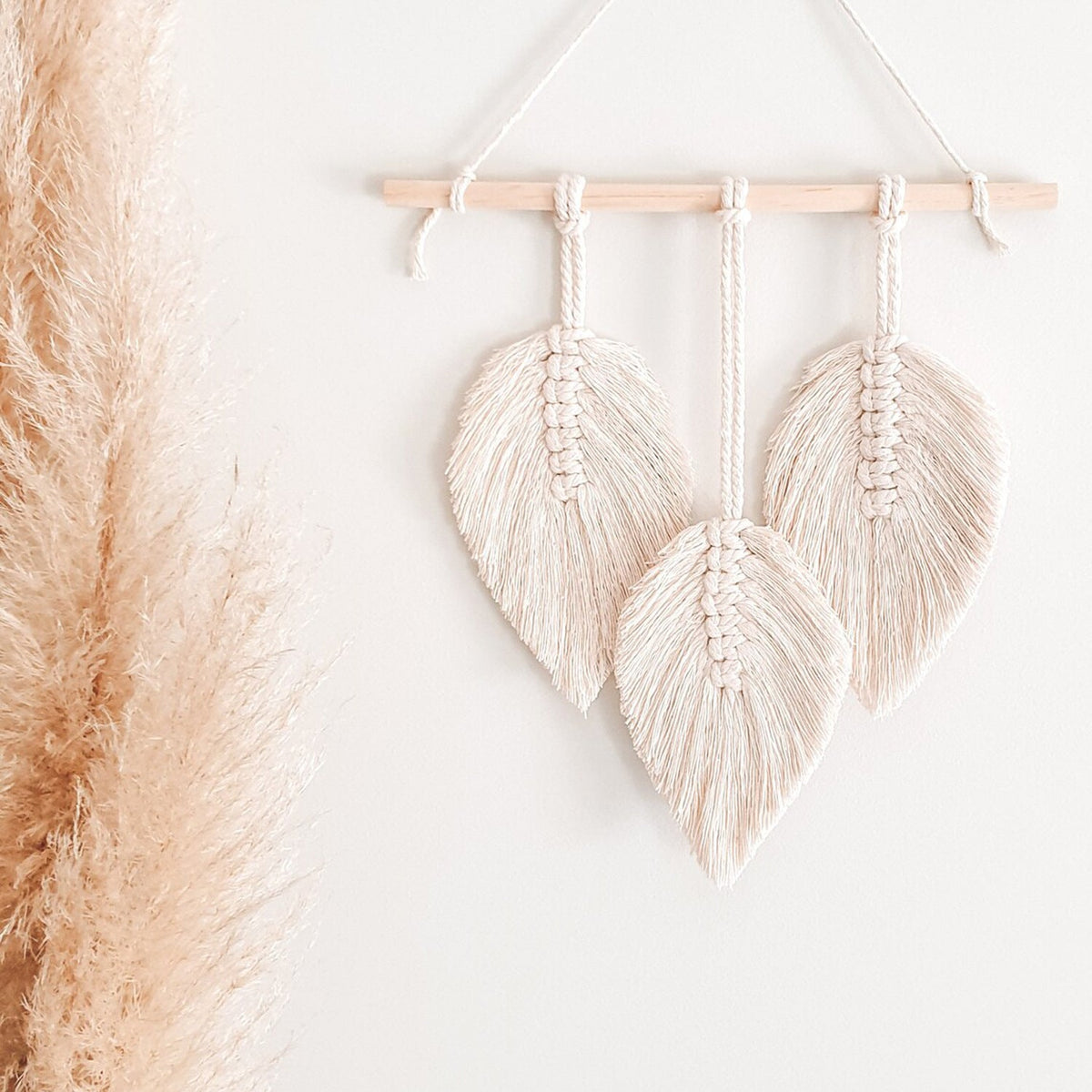 Decorative Leaf Macrame Wall Hanging | High & Bury