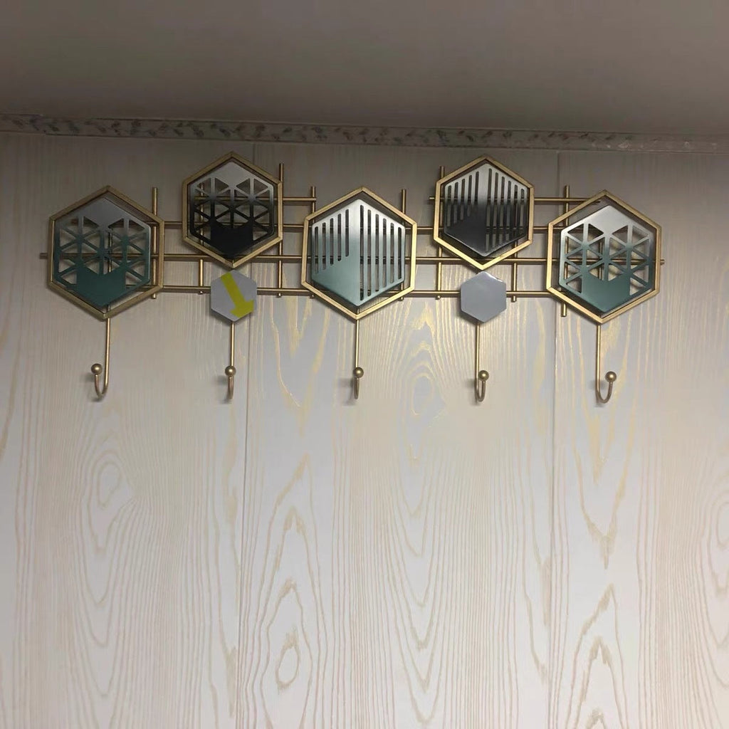Decorative Leaf Wall Hook Rack | High & Bury