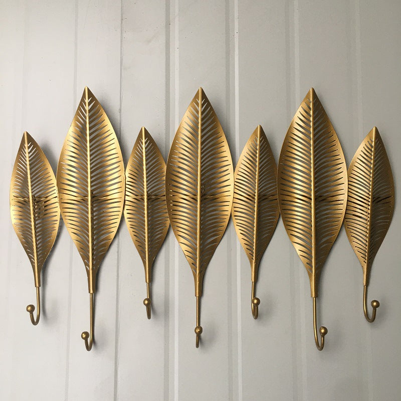 Decorative Leaf Wall Hook Rack | High & Bury