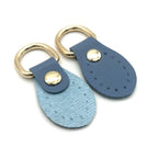 Decorative Leather Sky Blue White | High & Bury