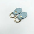 Decorative Leather Sky Blue White | High & Bury