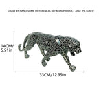 Decorative Leopard Figure made of Resin | High & Bury