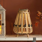 Decorative Light Source with Natural Rattan | High & Bury