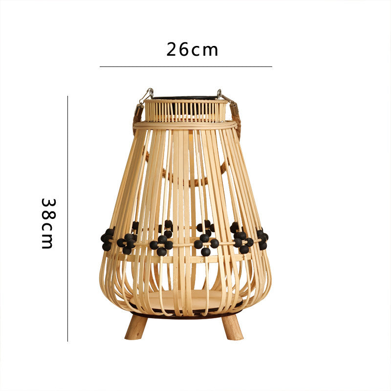 Decorative Light Source with Natural Rattan | High & Bury