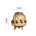 Decorative Light Source with Natural Rattan | High & Bury