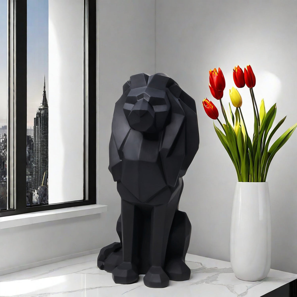 Decorative Lion Statue | High & Bury