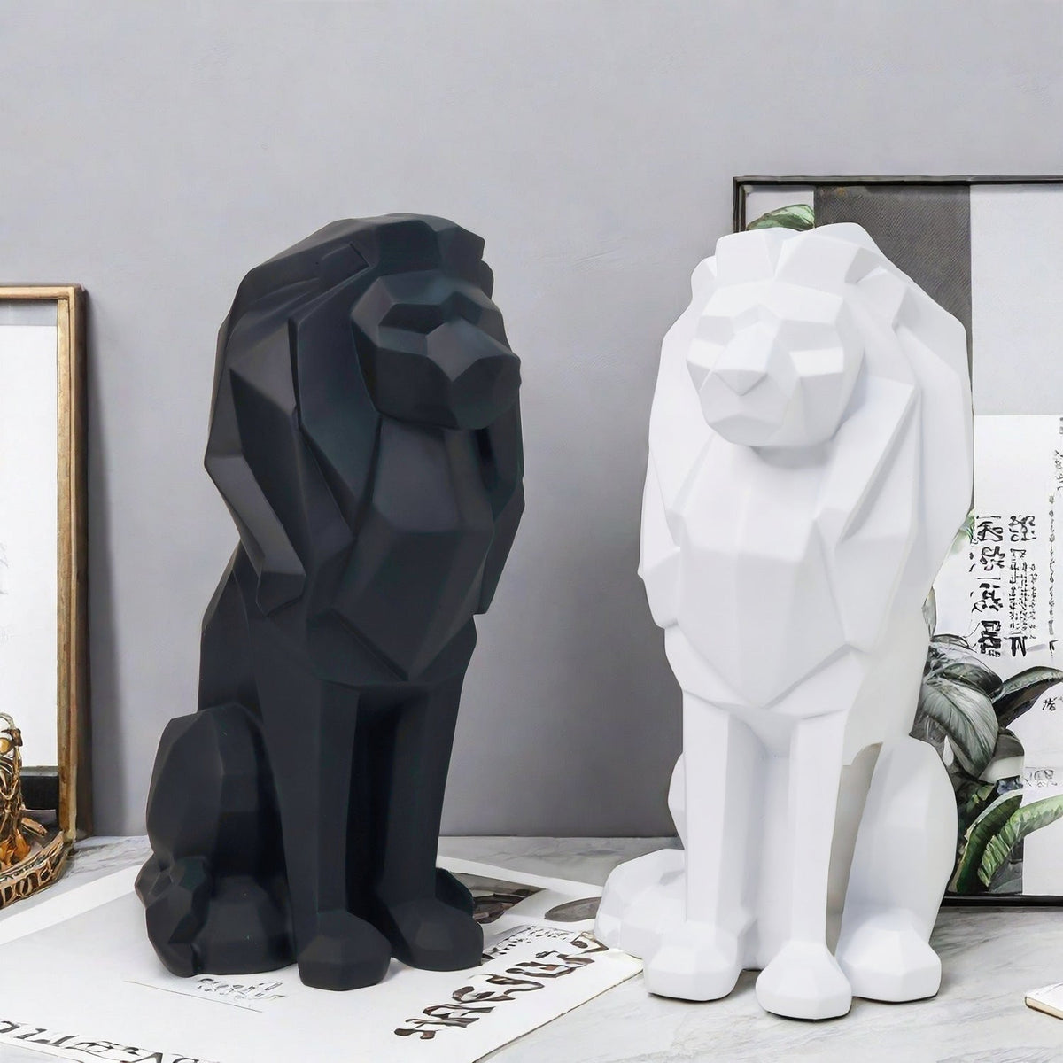Decorative Lion Statue | High & Bury