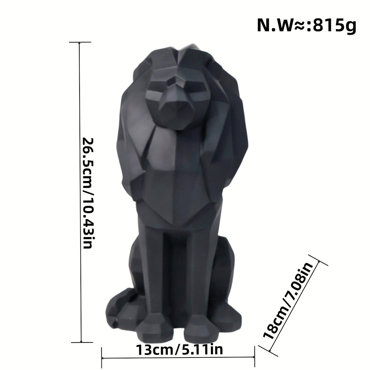 Decorative Lion Statue | High & Bury