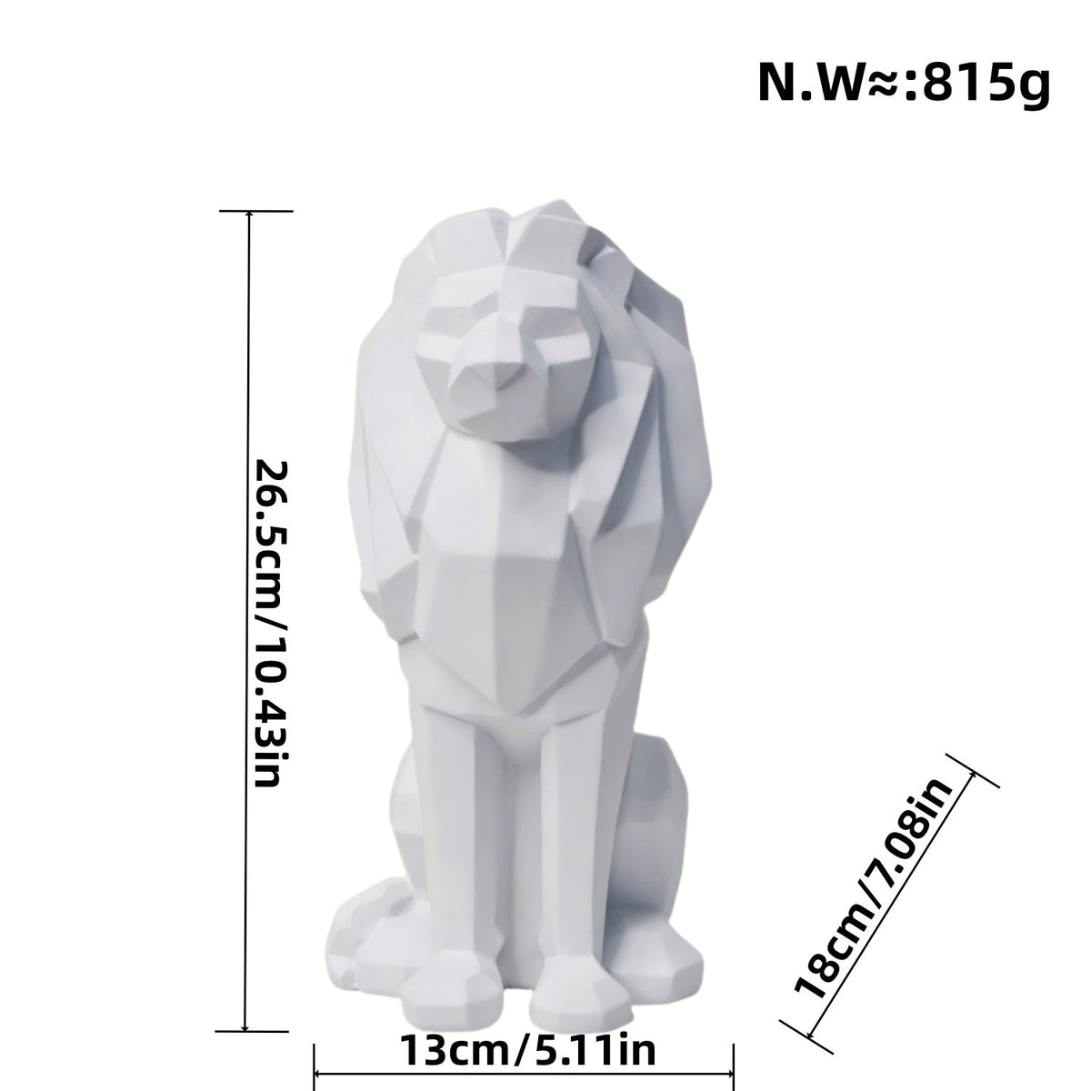 Decorative Lion Statue | High & Bury