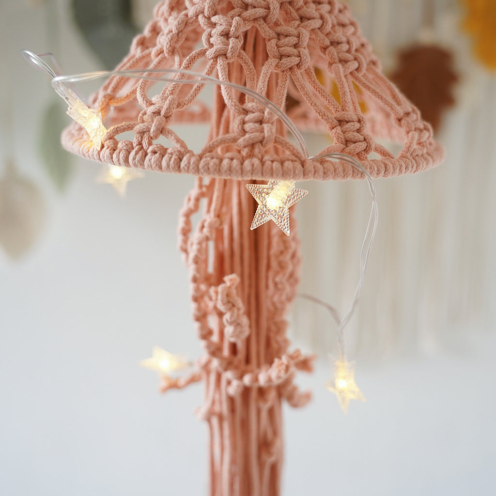 Decorative Macrame Ceiling Light Shade | High & Bury