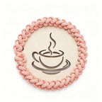 Decorative Macrame Coffee Cup Coaster | High & Bury