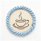 Decorative Macrame Coffee Cup Coaster | High & Bury
