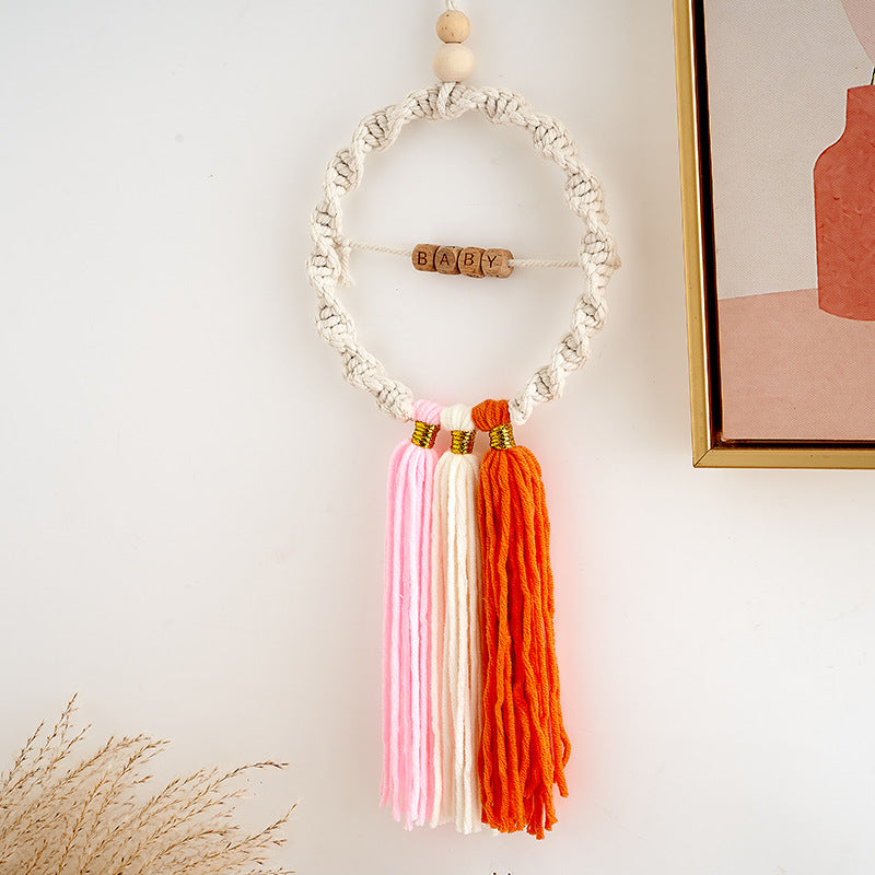 Decorative Macrame Dreamcatcher Wall Hanging | High & Bury