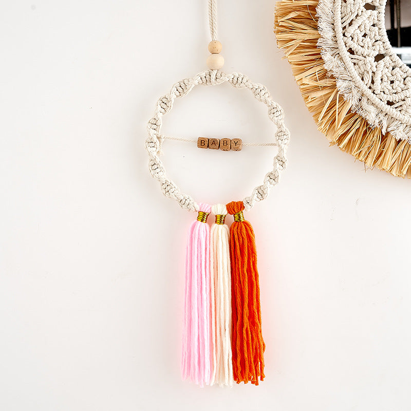 Decorative Macrame Dreamcatcher Wall Hanging | High & Bury