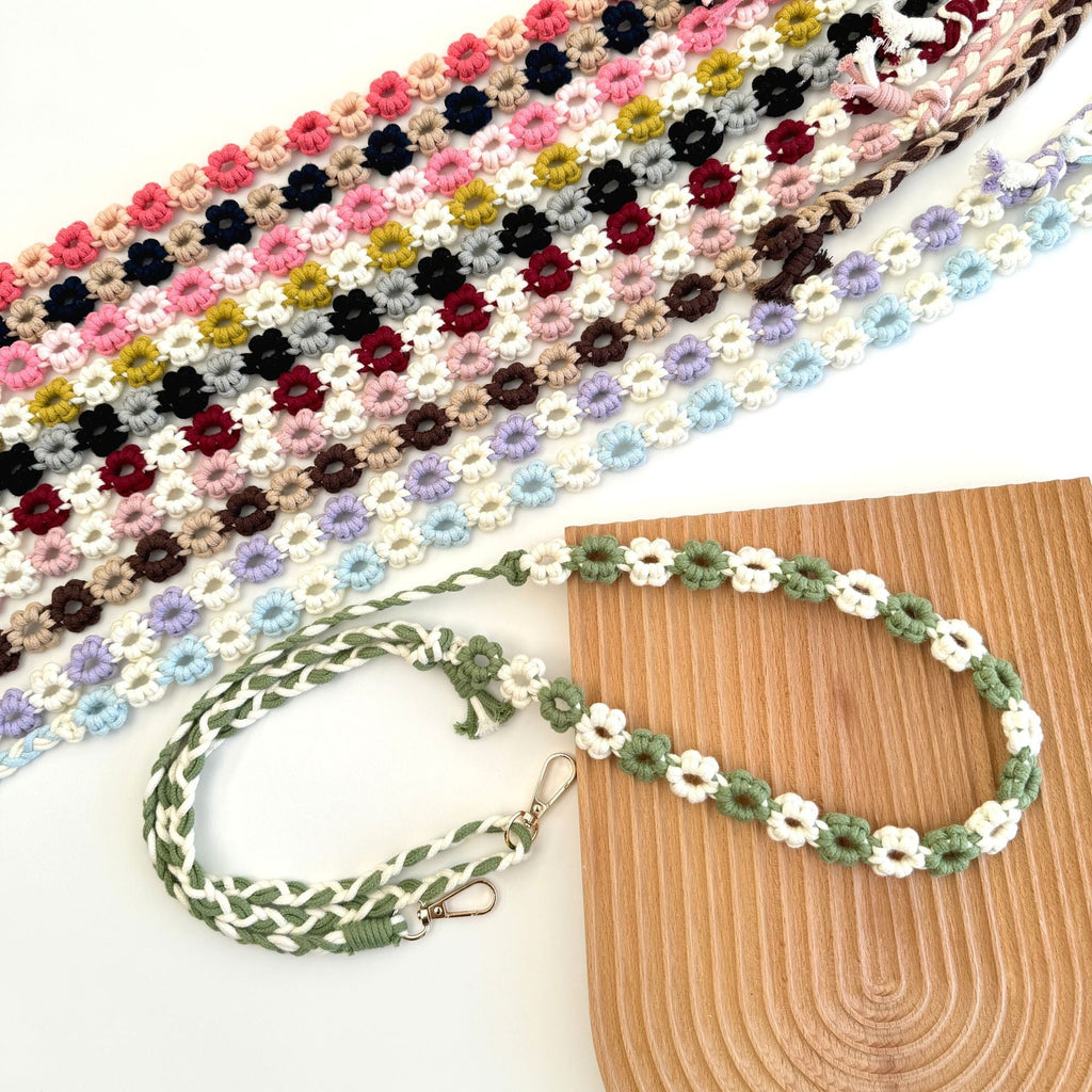 Decorative Macrame Eyewear Strap | High & Bury