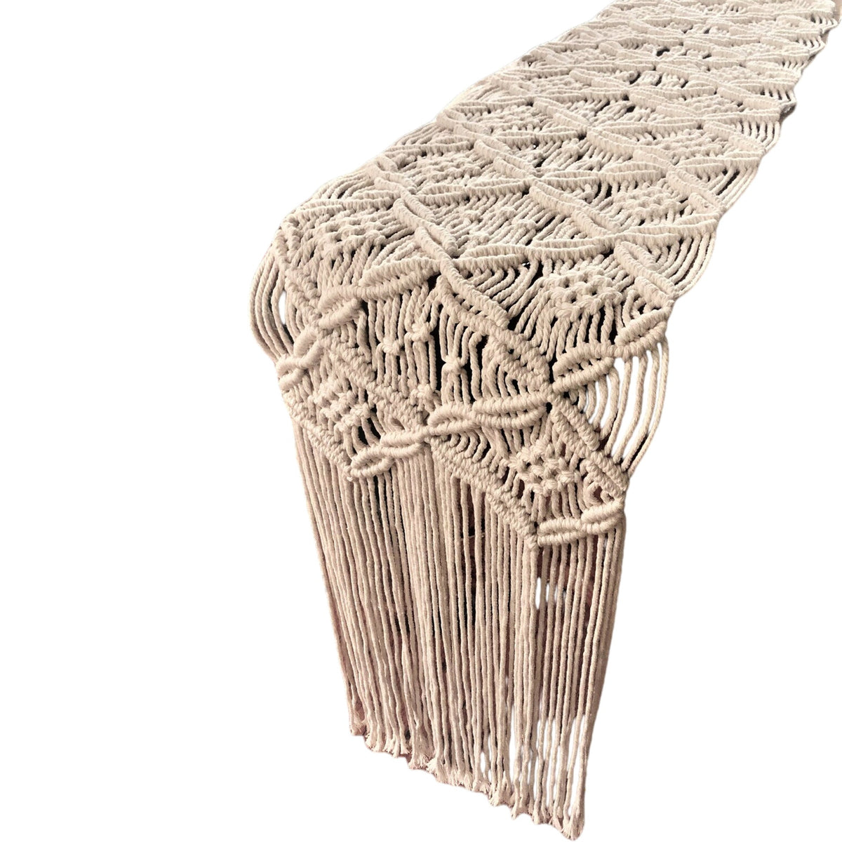 Decorative Macrame Fringe Runner | High & Bury