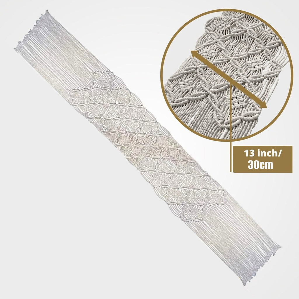 Decorative Macrame Fringe Runner | High & Bury