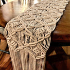 Decorative Macrame Fringe Runner | High & Bury
